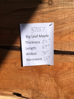 Maple Slab 57257 center